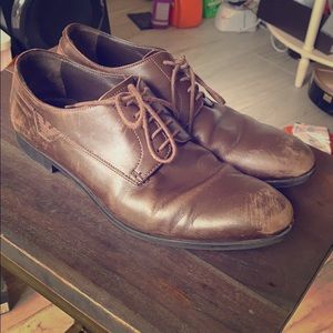 Armani leather dress shoes